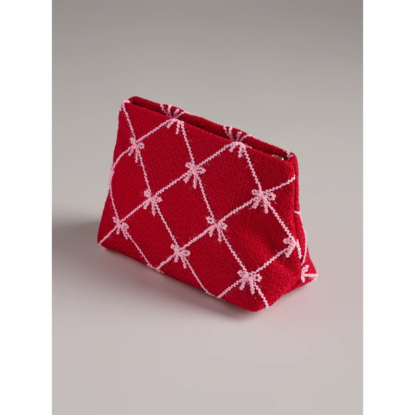 Tinsel Bow Zip Pouch