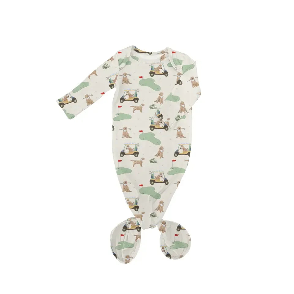Barks & Birdies Knotted Infant Gown