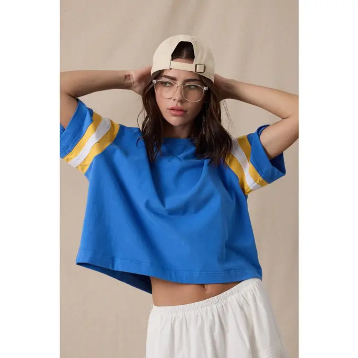 Color-Block Sleeve Top