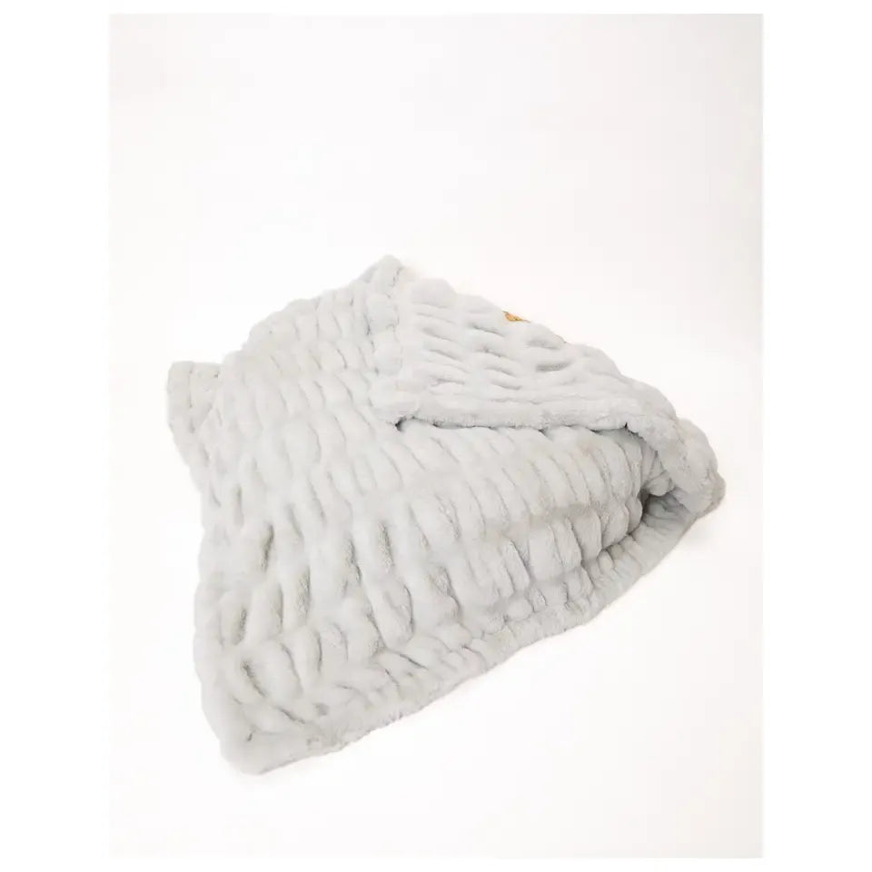Bei Bei | Faux Fur Blanket "Love You To the Moon" Toile Moonlight
