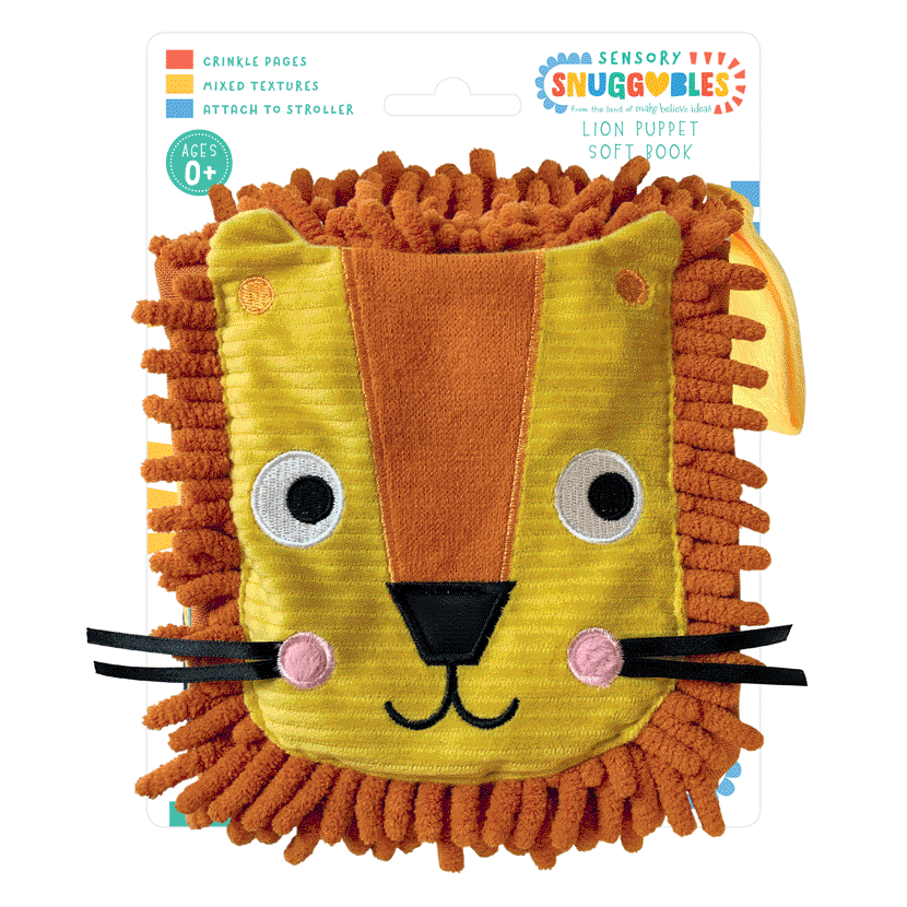 Sensory Snuggables Roar! Hand-Puppet Cloth Book