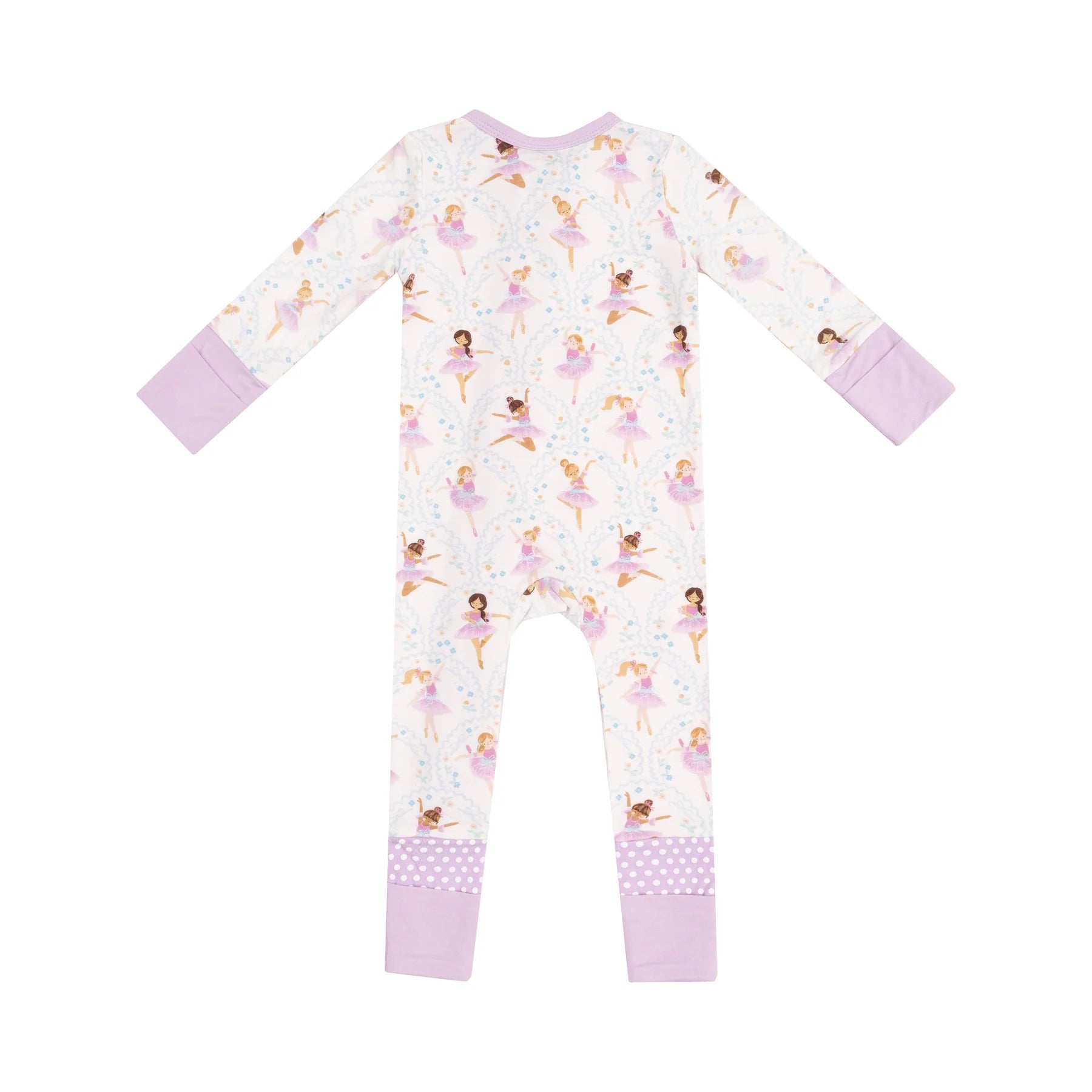 Bow Ballerinas 2 Way Zipper Romper