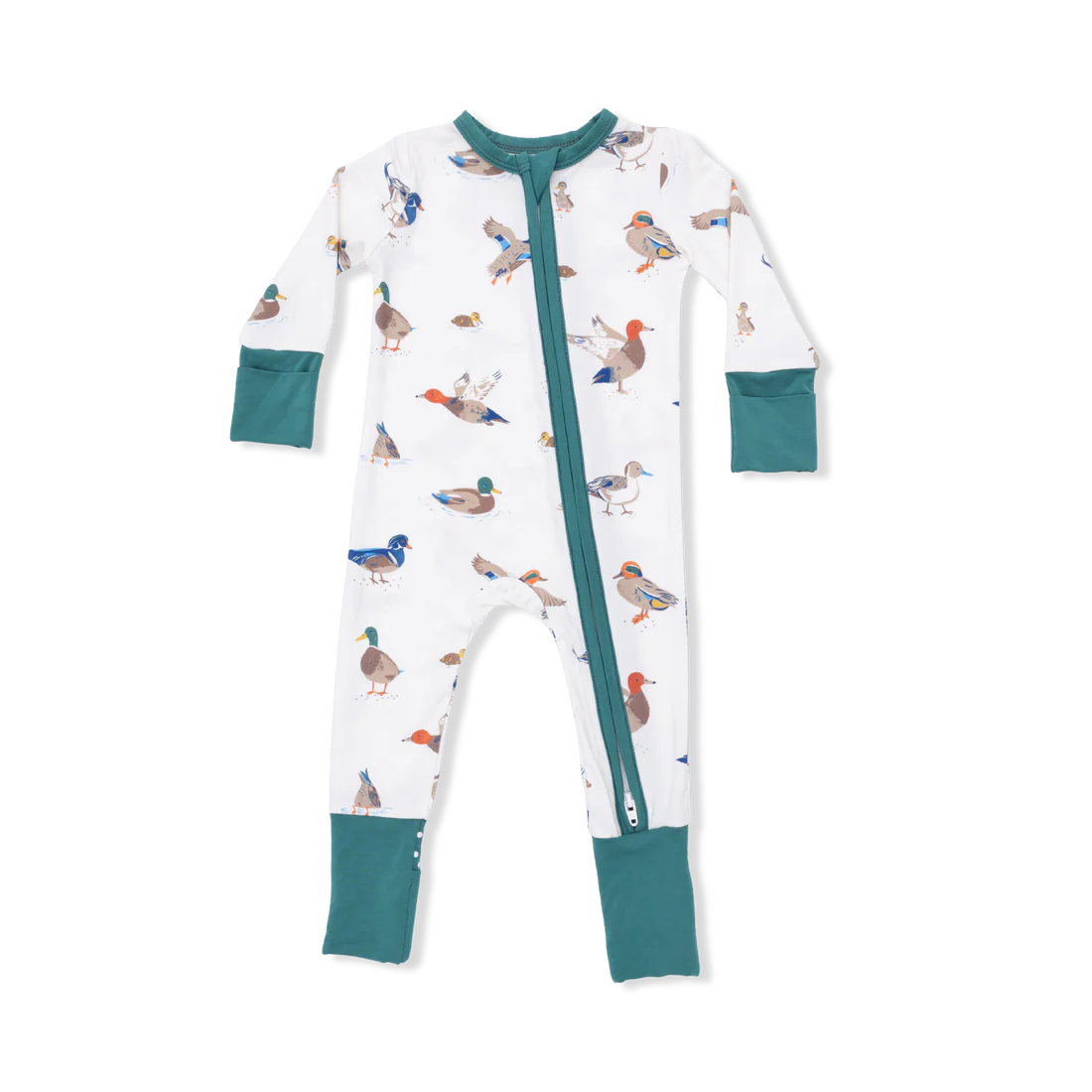 Ducks 2 Way Zipper Convertible Romper