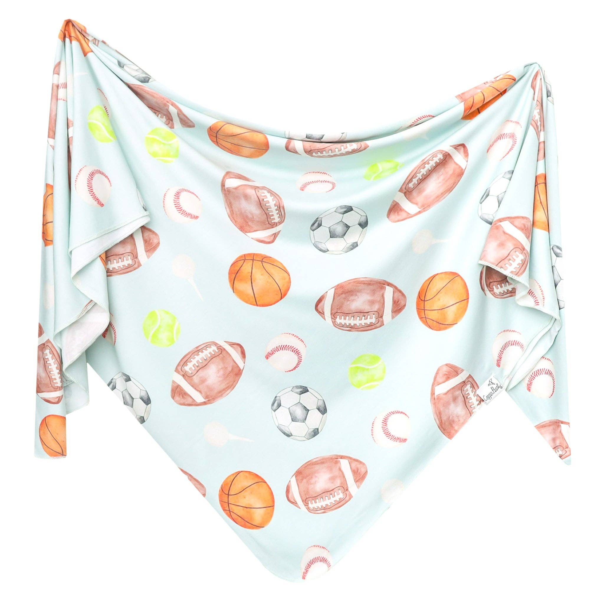 Knit Swaddle Blanket Sports Medley
