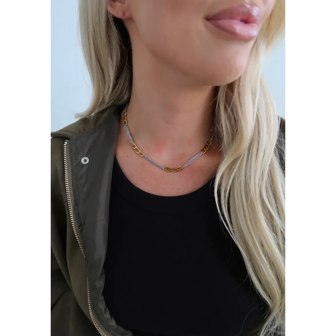 Two Toned Grace Necklace