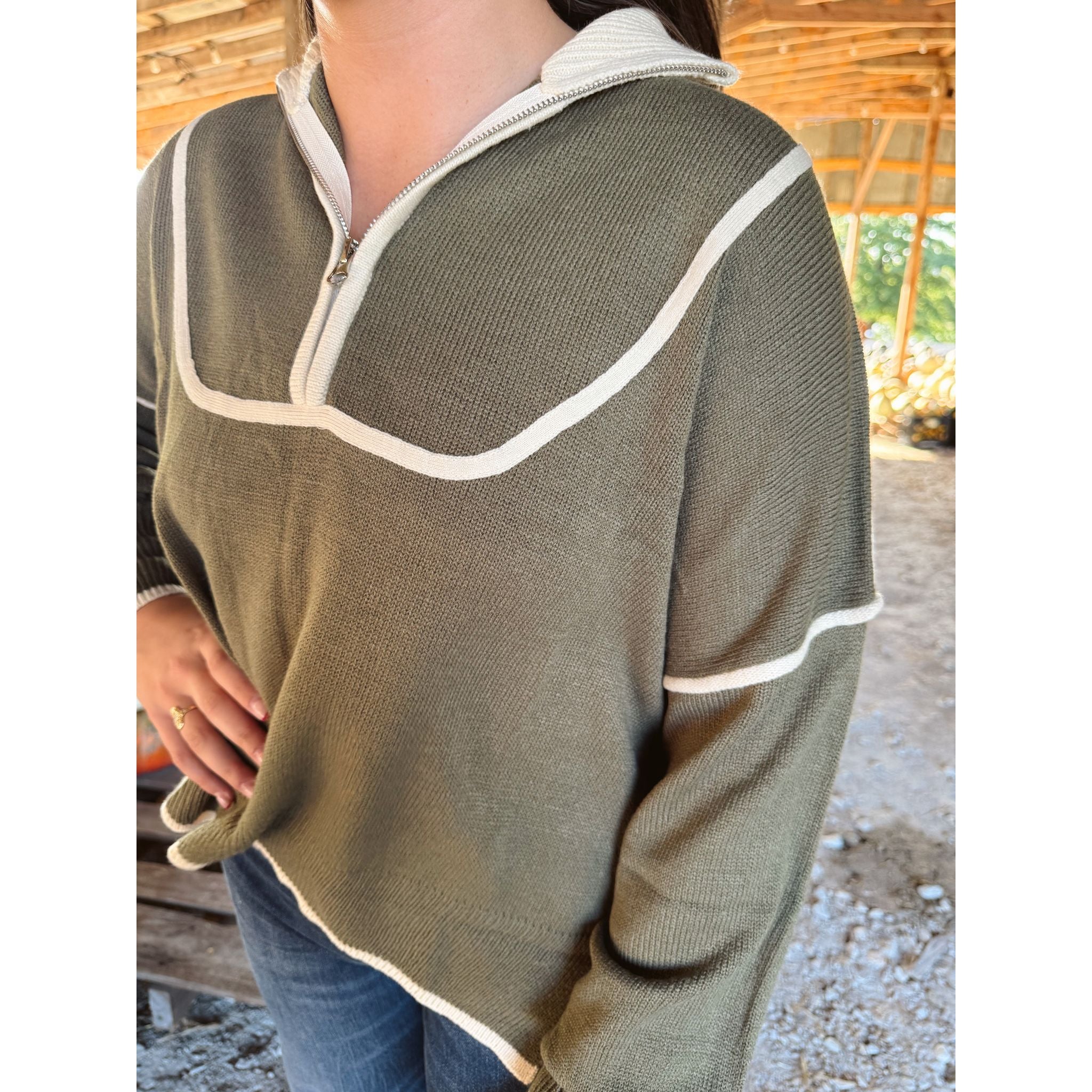 Loral Zip Sweater