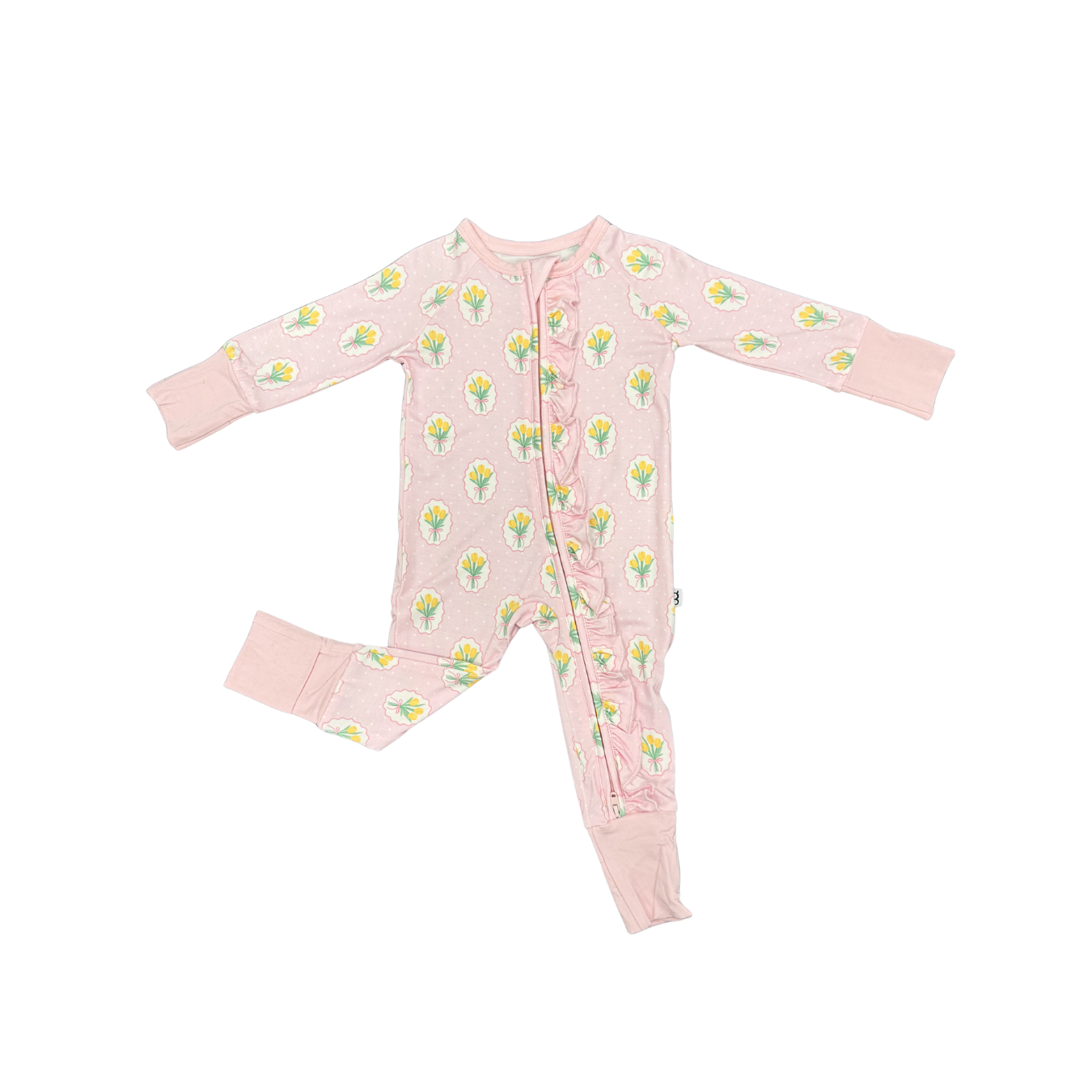 Fancy Tulips Convertible Zip with Ruffles