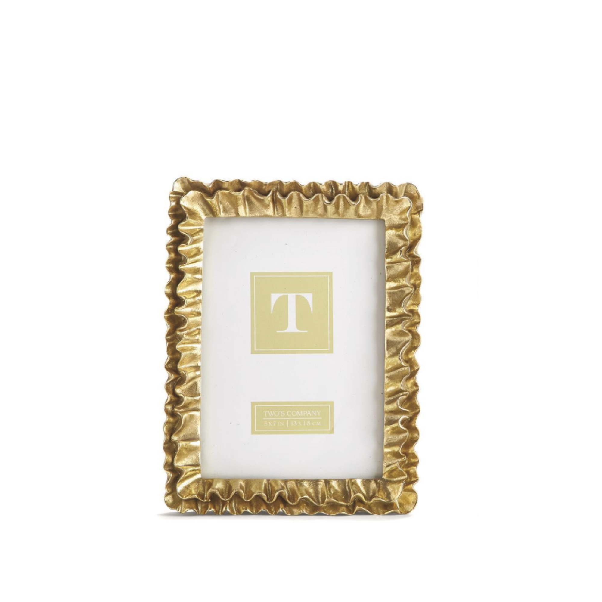 Gold Ruffles Photo Frame