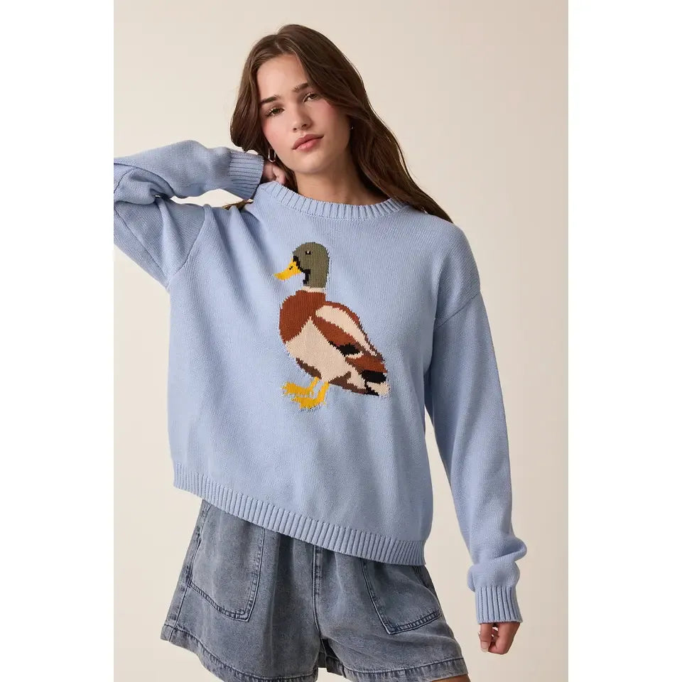Mallard Duck Knit Sweater