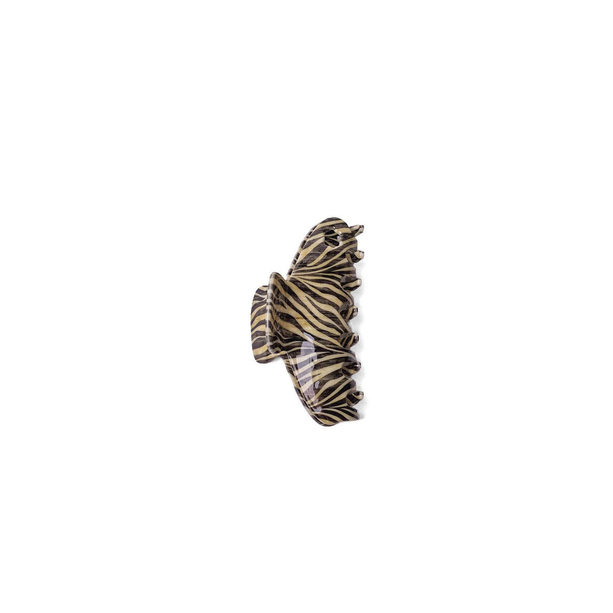 Zebra Acetate Claw Clip