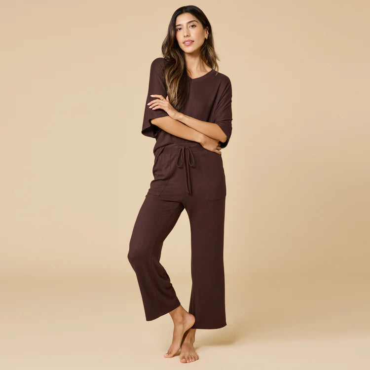 Softies Dream Relaxed V-Neck with Capri Lounge Set