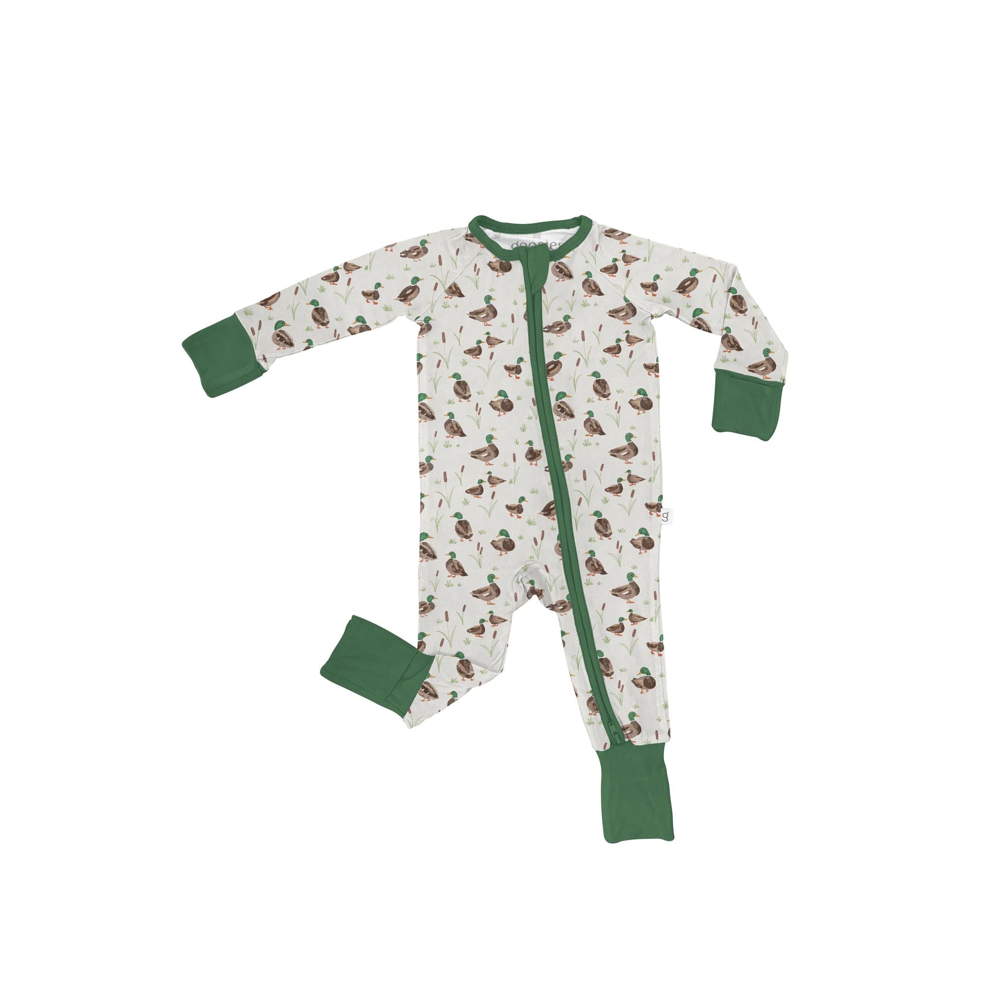 Mallard Drake Ducks-Convertible Zip PJs