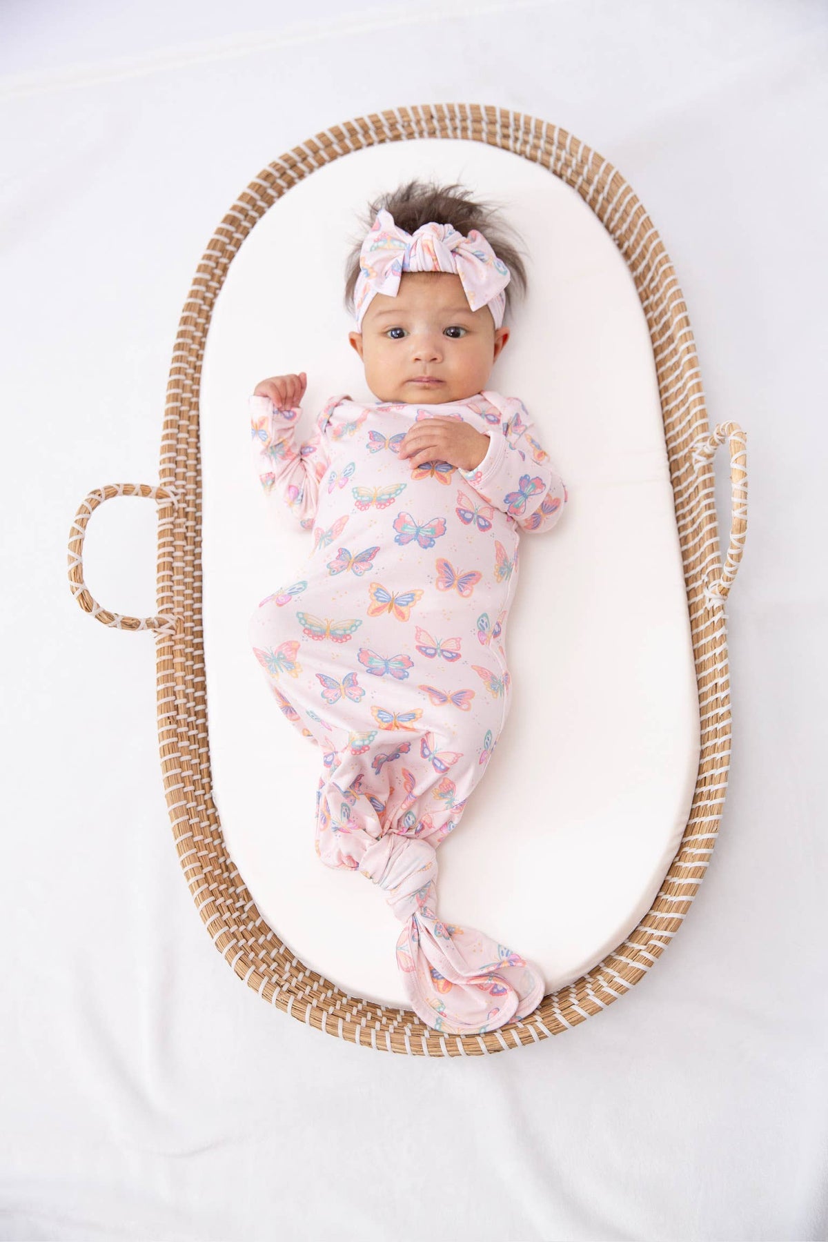 Butterfly Bliss Knotted Infant Gown