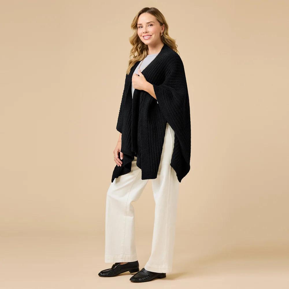 Softies 38" Solid Rib Marshmallow Shawl