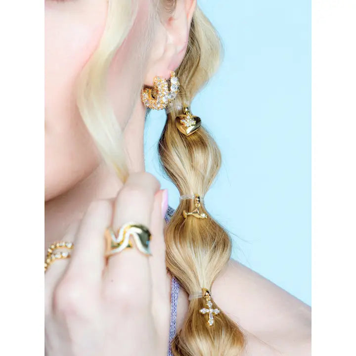 Jenna Pave Hoop Earring