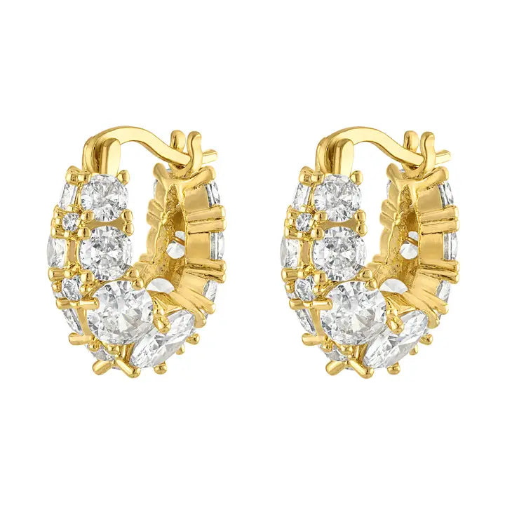 Jenna Pave Hoop Earring