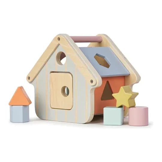 Wooden Shape Sorting House