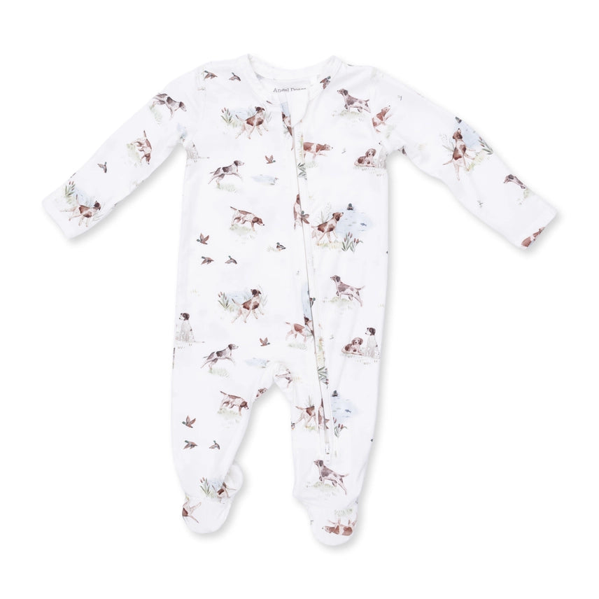 Pointer Pups and Duck Buddies 2 Way Zipper Footie