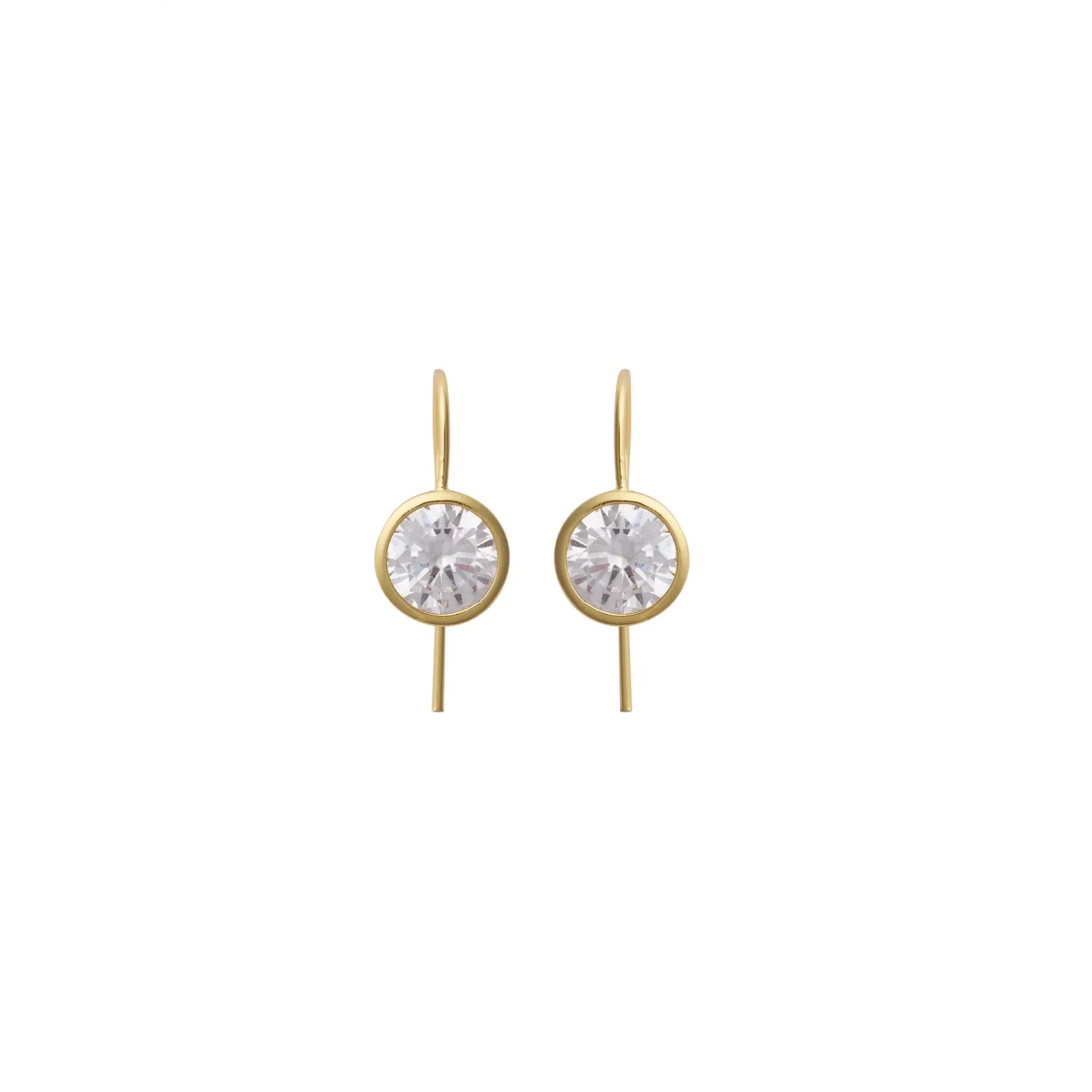 Shay Gold Bezel Diamond Earring