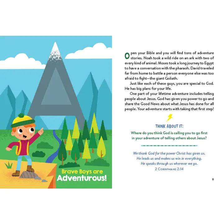A To Z Devotions For Brave Boys