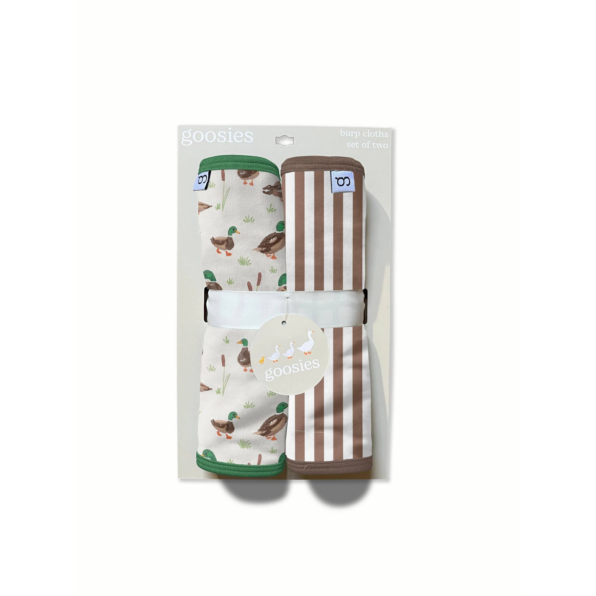 Mallard Drake Ducks Burp Cloth Set