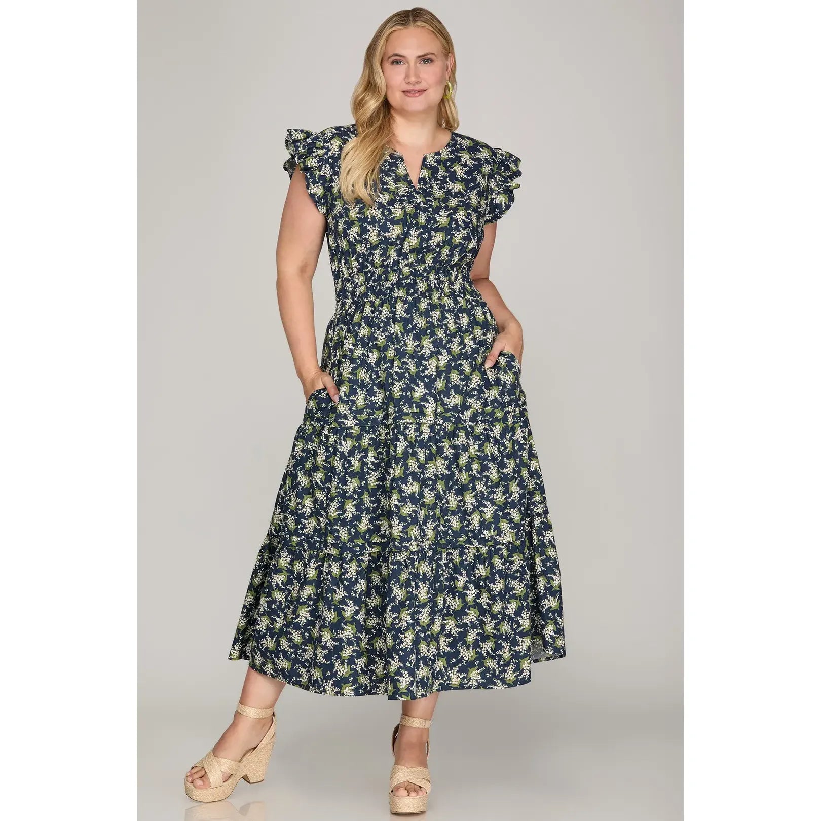 Spring Vibes Dress (Plus Size)