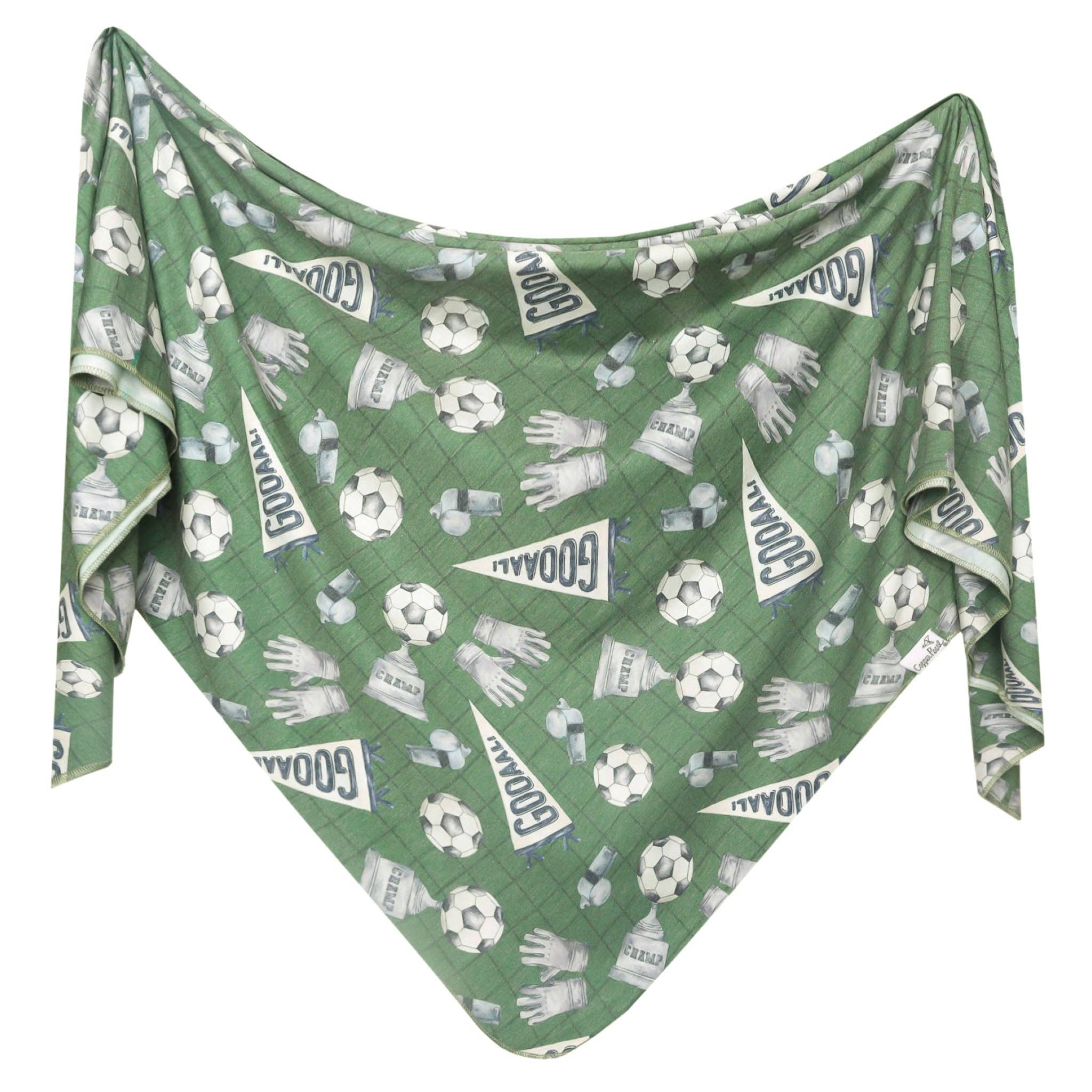 Knit Swaddle Blanket Kick Off
