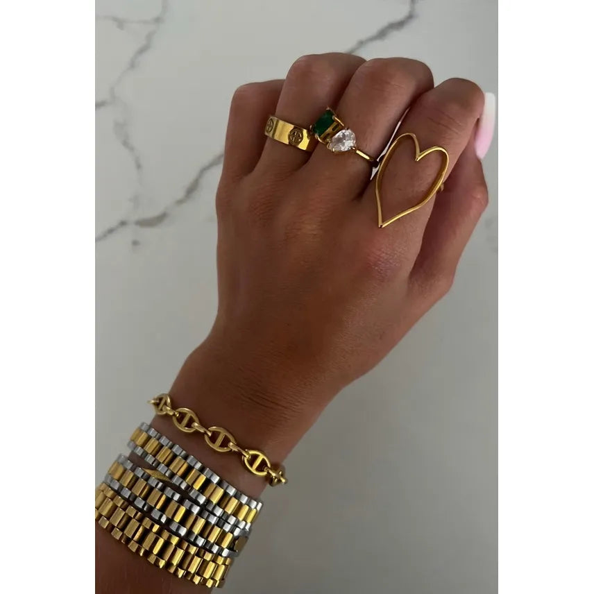 Gold Heart Ring
