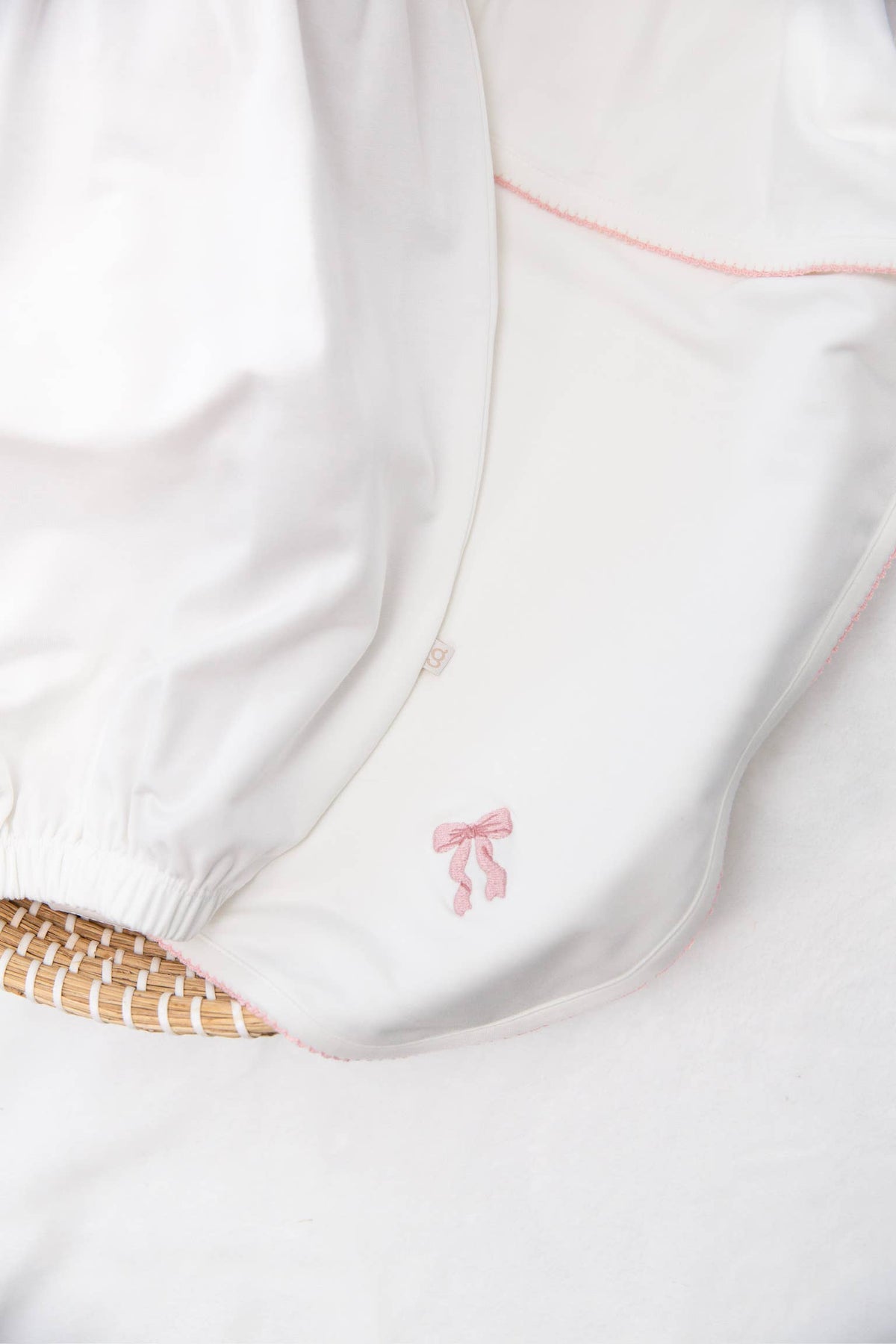 Bow Pip Embroidered Blanket