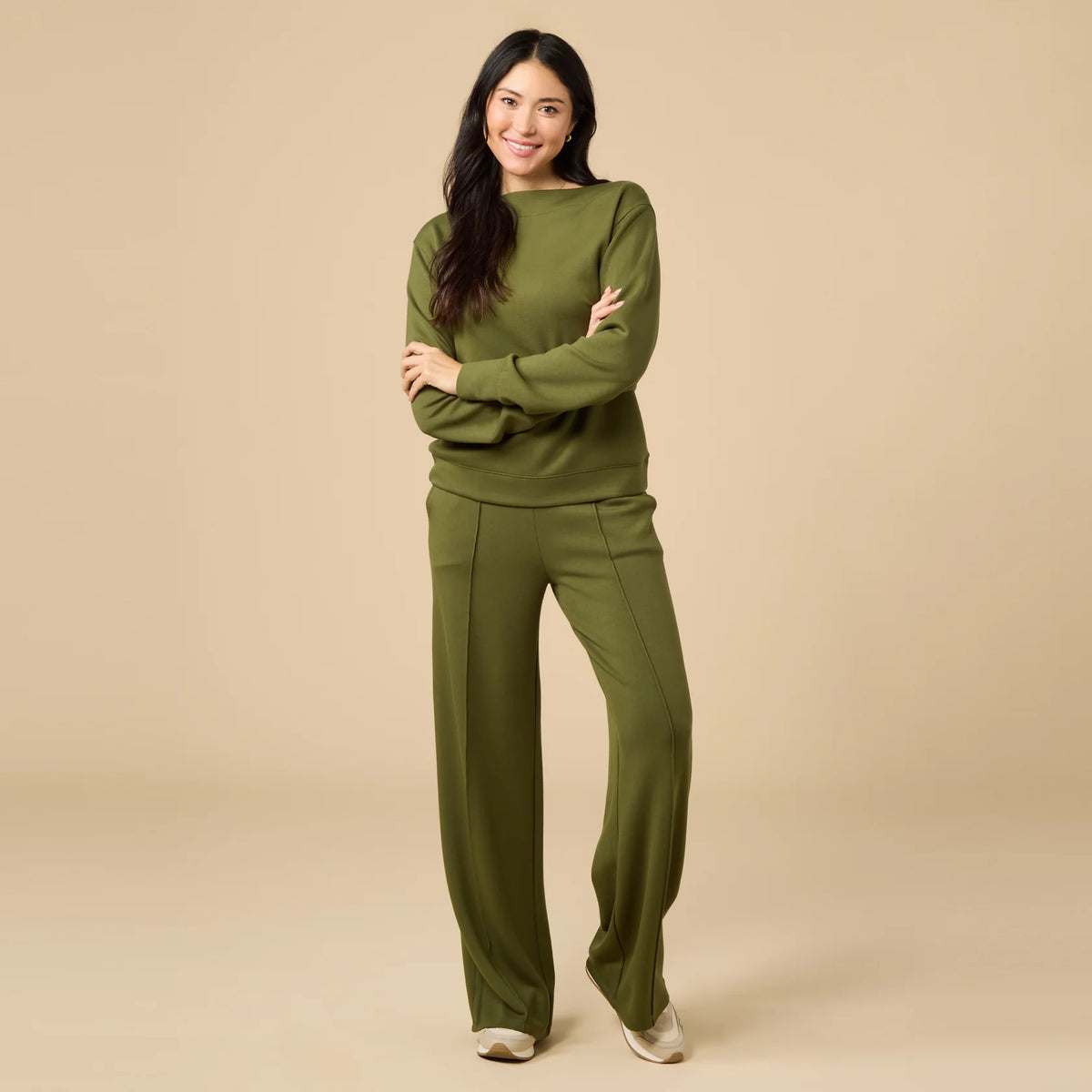 Softies DreamTech Boat Neck with Pintuck Pant Set