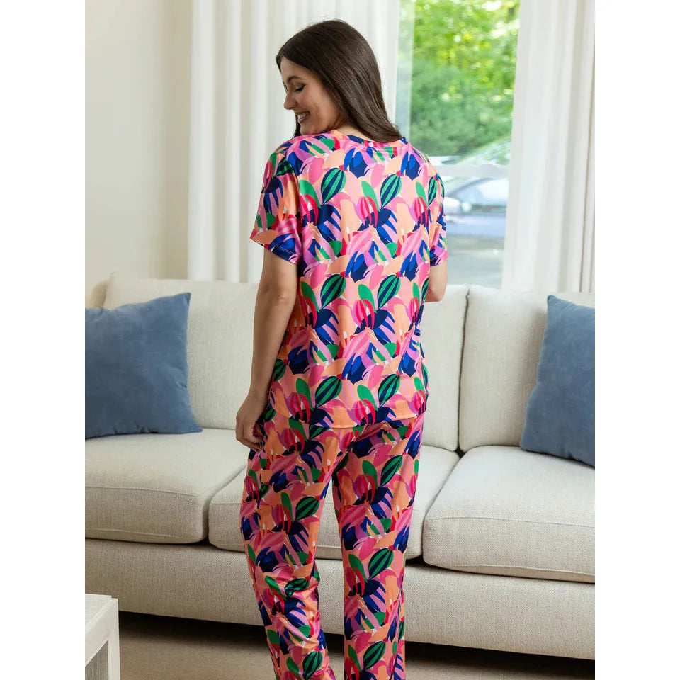Alli Pants Set | Bombshell Blooms Pink