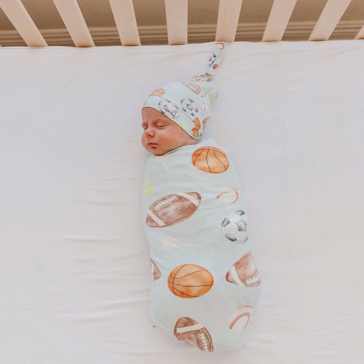 Knit Swaddle Blanket Sports Medley