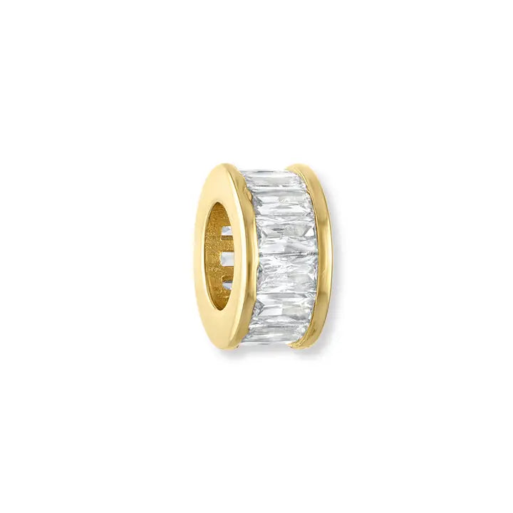 Baguette Band Rondelle Slide Charm
