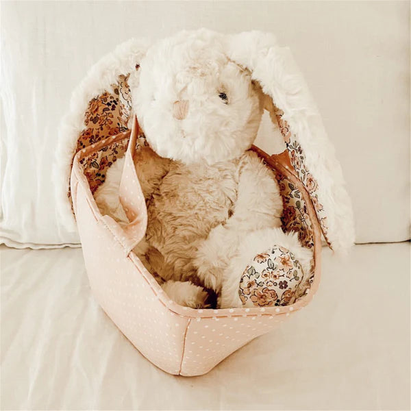 Mon Ami | Faith Cream Floral Bunny Plush