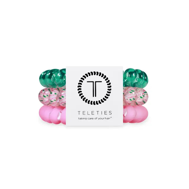 Teleties Merry Pinkmas Hair Ties