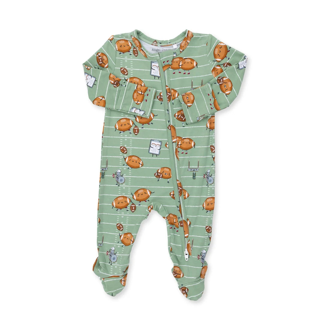 Footballs Playing Football 2 Way Zipper Footie