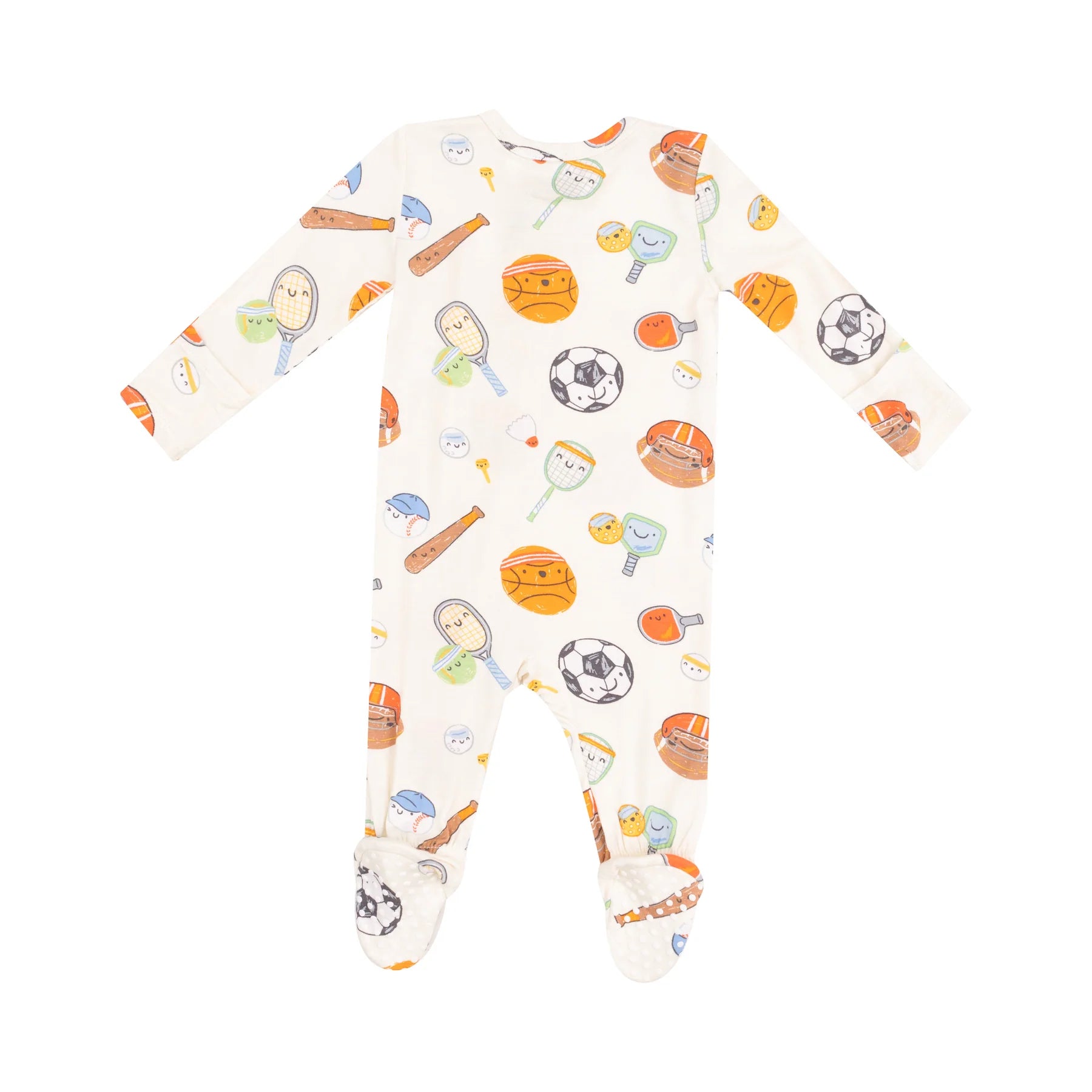 Sports Ball Friends 2 Way Zipper Footie