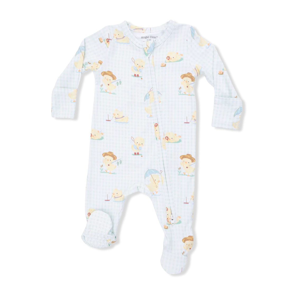 Vintage Spring Ducklings 2 Way Zipper Footie