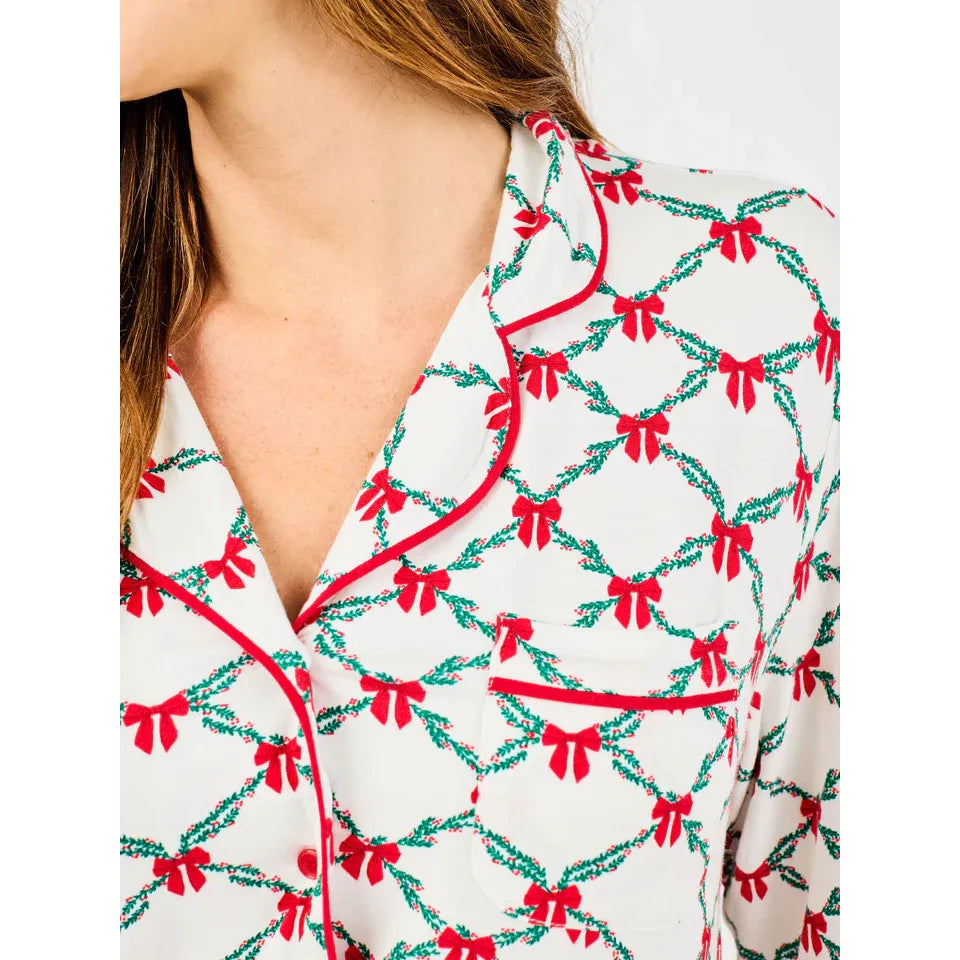 Charlotte Lattice Garland Pajama Set