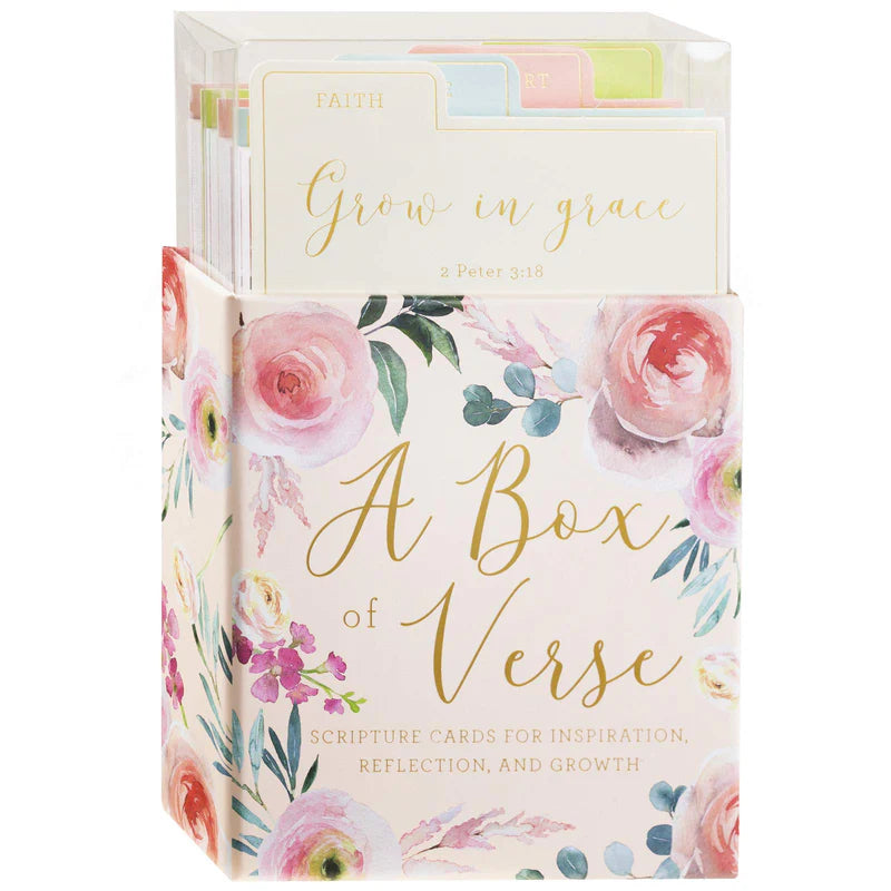 Pink Floral Box of Verse