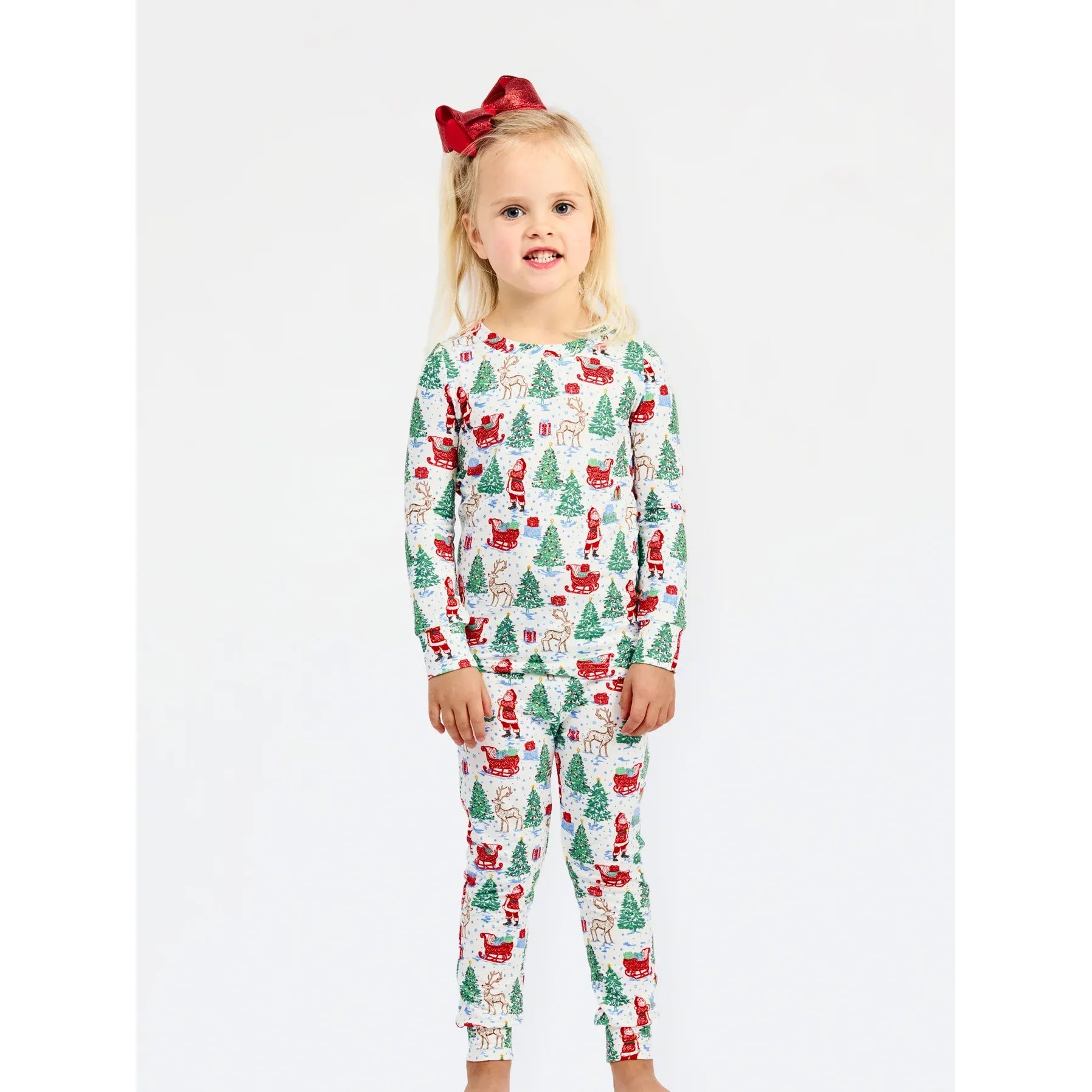 Tidings and Toile Toddler Pajama Set