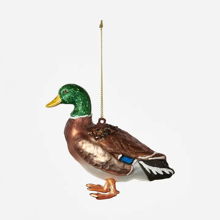 Mallard Glass Christmas Ornament