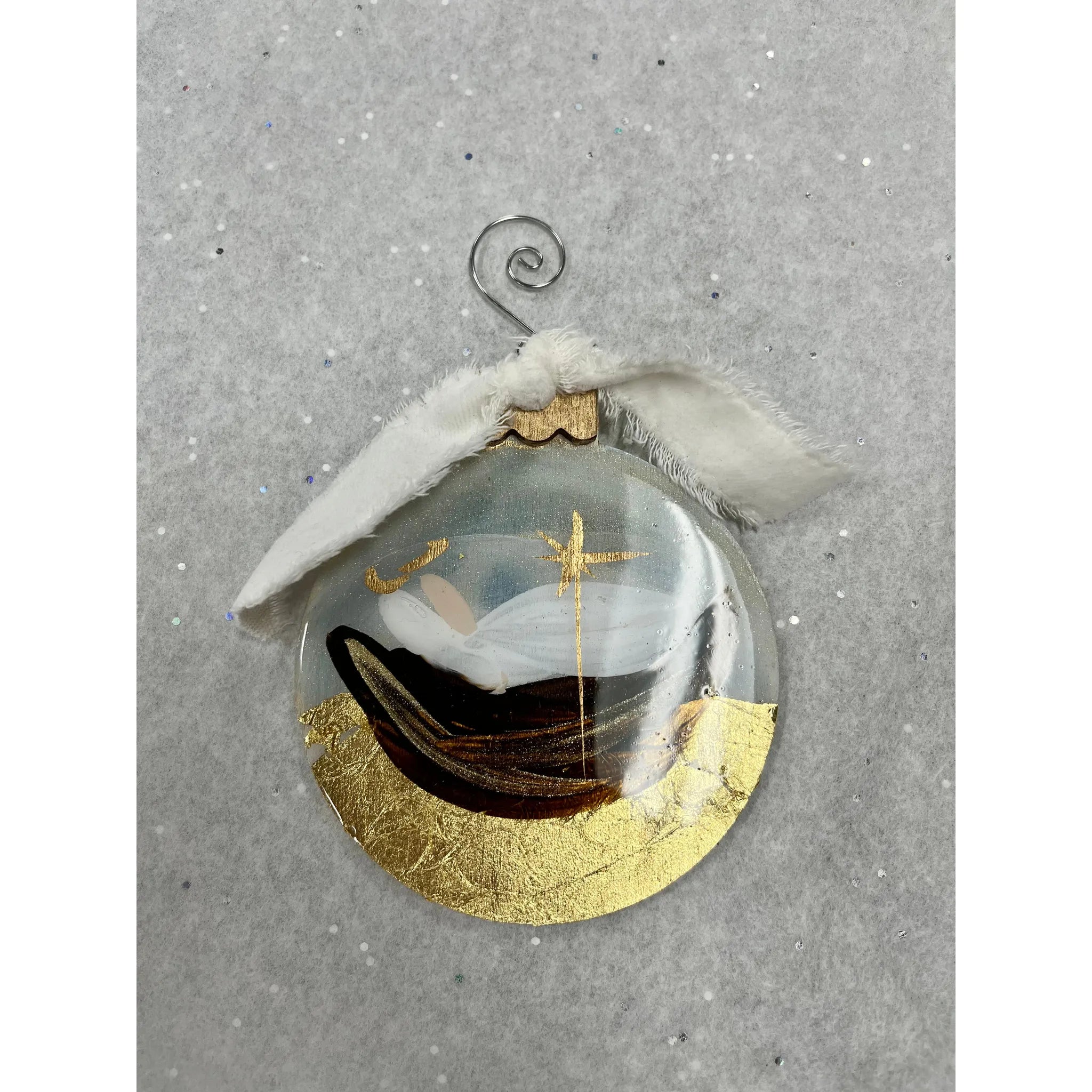 Resin Baby Jesus Painted Ornament