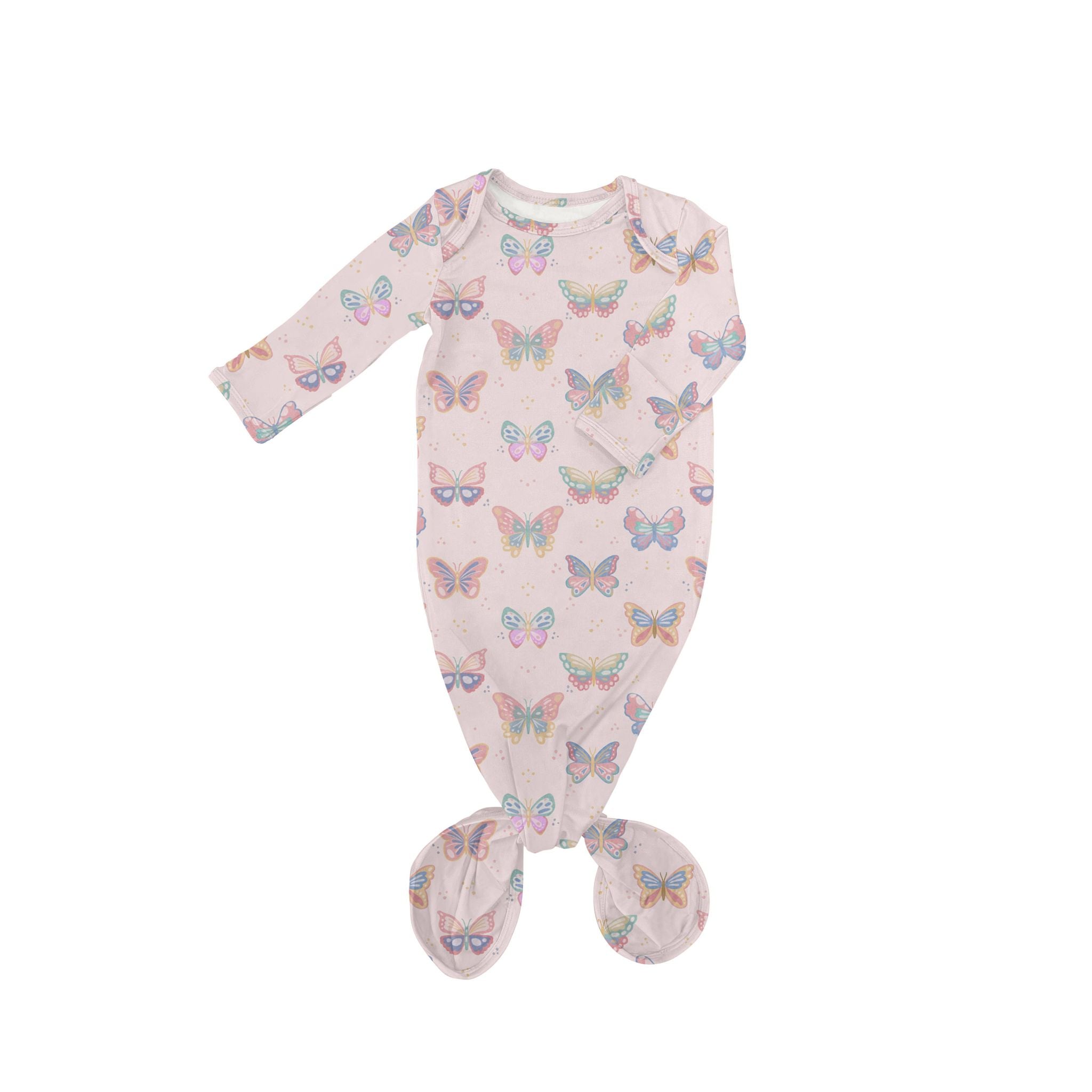 Butterfly Bliss Knotted Infant Gown