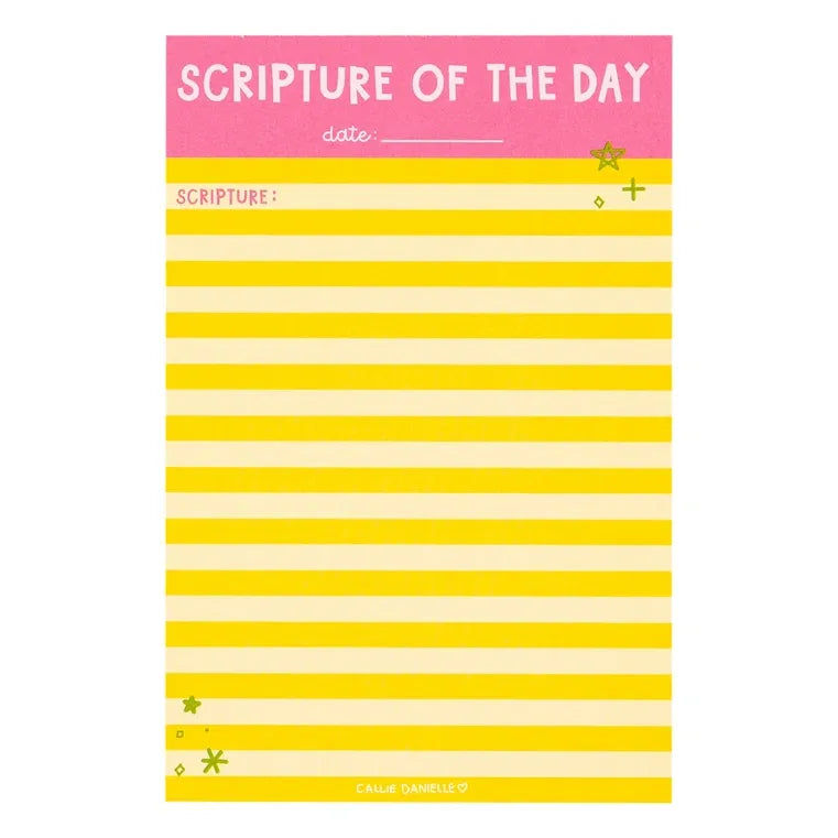Scripture of the Day 4×6 Notepad