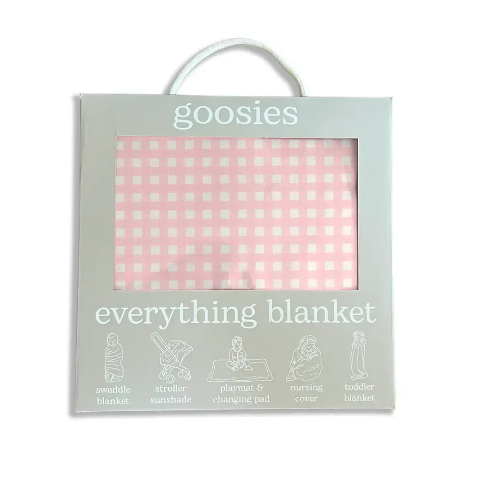 Pink Gingham Everything Blanket