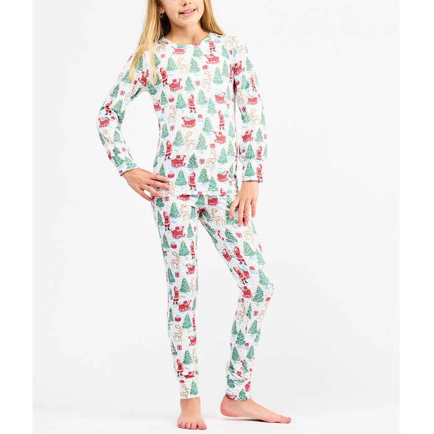 Tidings and Toile Kids Pajama Set
