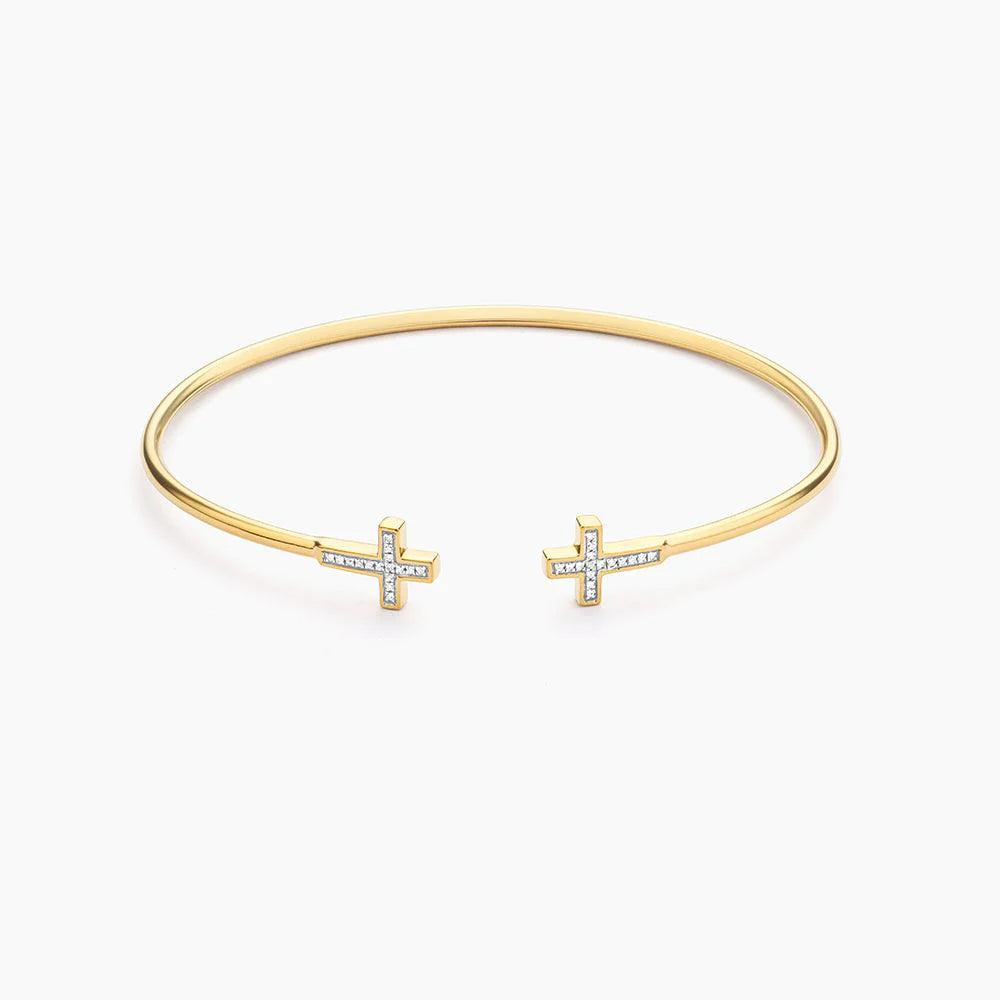 Ella Stein | Waterproof Cross Flexi Cuff Bracelet