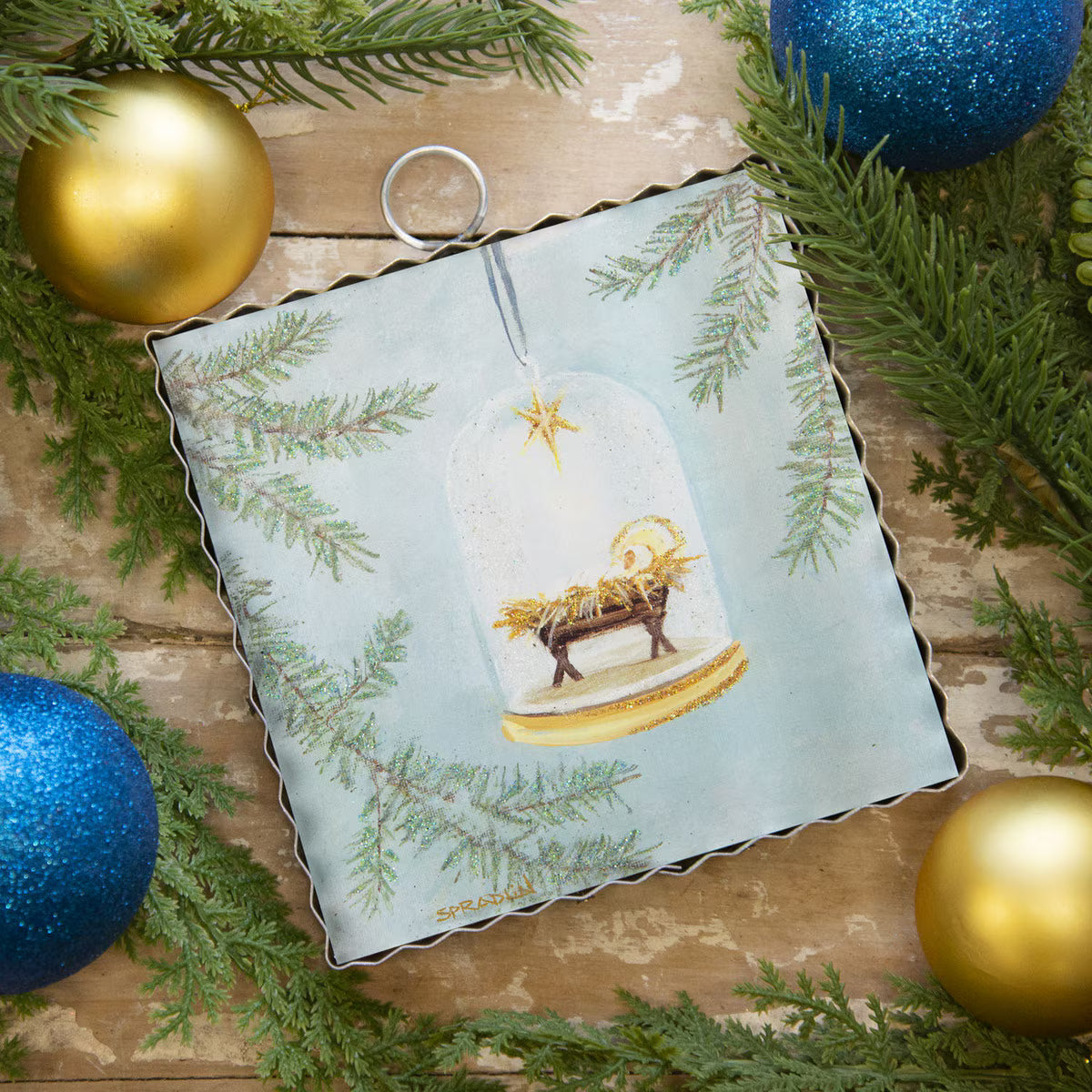 RTC | Mini Art Baby Jesus Board Ornament