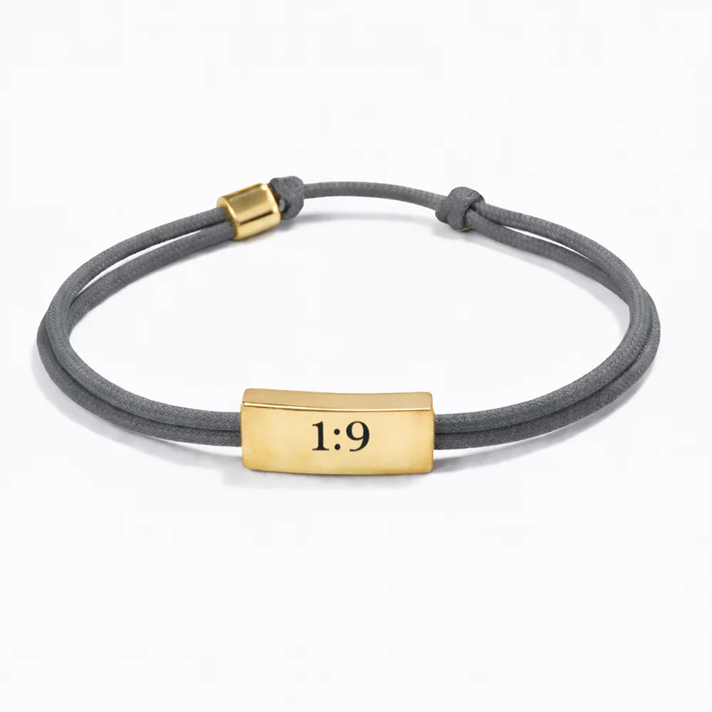 Sentiment Cord Bracelet-Joshua 1:9, With You Always